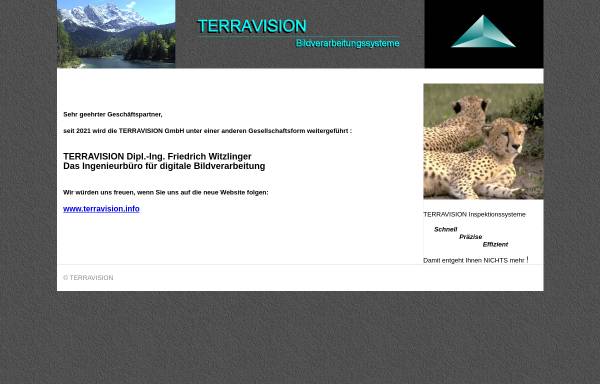 Vorschau von www.terravision-gmbh.de, Terravision Bilddatensysteme GmbH