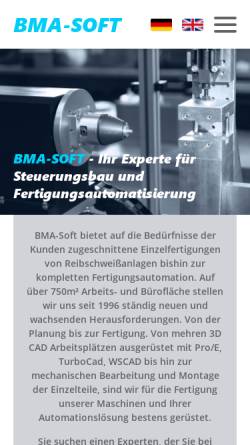 Vorschau der mobilen Webseite www.bma-soft.eu, Bma Soft, Inh. Bernd Müller