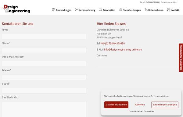 Vorschau von design-engineering-online.de, Design & Engineering - Reiner Wörtz