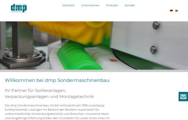Vorschau von d-m-p.de, DMP Sondermaschinenbau GmbH