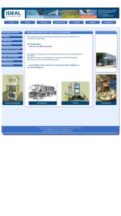 Vorschau der mobilen Webseite www.ideal-gmbh.de, Ideal Maschinenbau GmbH