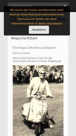 Vorschau der mobilen Webseite www.gs4.de, Vespa GS/4