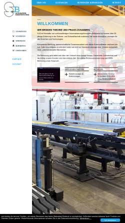 Vorschau der mobilen Webseite www.sub-landau.de, S+B GmbH & Co. KG Automation Robotertechnik