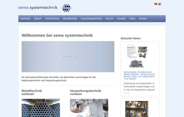 Vorschau von sema-systemtechnik.de, sema Systemtechnik Sewing GmbH & Co. KG