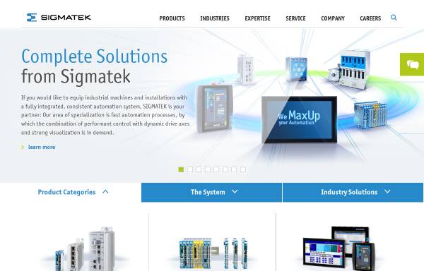 Vorschau von www.sigmatek-automation.com, Sigmatek GmbH & Co. KG