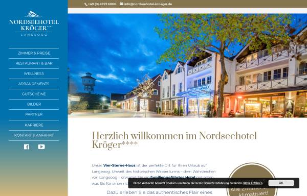 Vorschau von www.kroeger-hotels.de, Inselhotel Kröger
