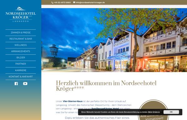 Vorschau von www.nordseehotel-kroeger.de, Nordseehotel Kröger
