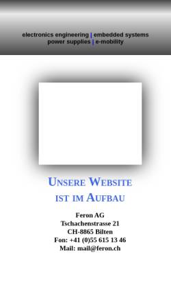 Vorschau der mobilen Webseite www.feron.ch, Feron AG