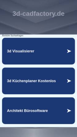 Vorschau der mobilen Webseite www.3d-cadfactory.de, Grumptmann & Corzillius GbR