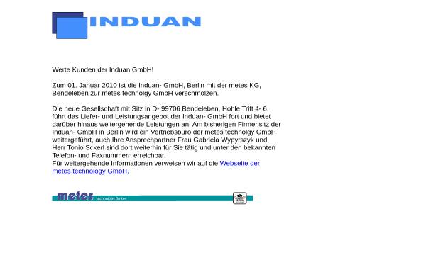 Vorschau von www.induan.de, Induan GmbH