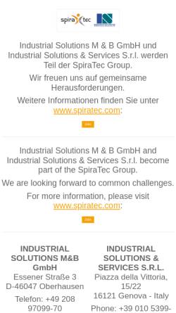Vorschau der mobilen Webseite www.is-mb.de, Industrial Solutions M. & B. GmbH
