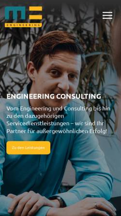 Vorschau der mobilen Webseite www.me-marl.de, Machaczek Engineering GmbH & Co. KG