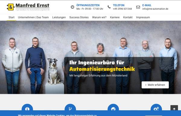 Vorschau von www.me-automation.de, Manfred Ernst - Ingenieurbüro für Automatisierungstechnik