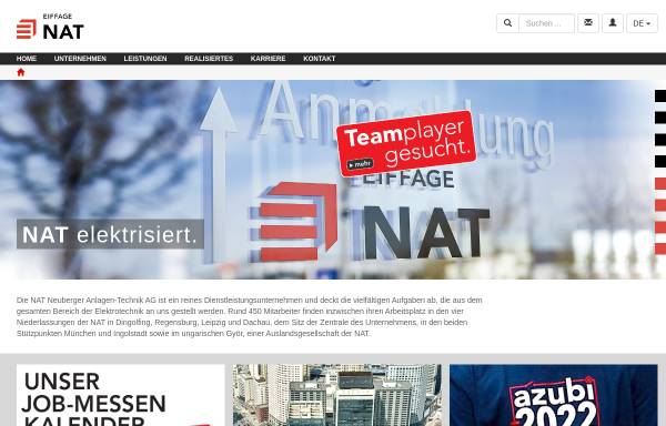 Vorschau von www.nat.eu, NAT Neuberger Anlagen-Technik AG