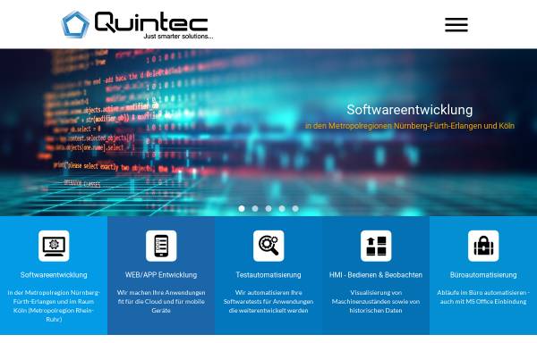 Vorschau von www.quintec.de, Quintec Informationstechnologie GmbH