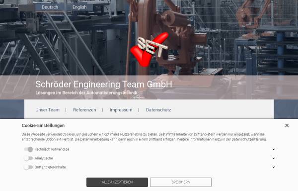 Vorschau von www.schroeder-engineering.de, Schröder Engineering Team GmbH