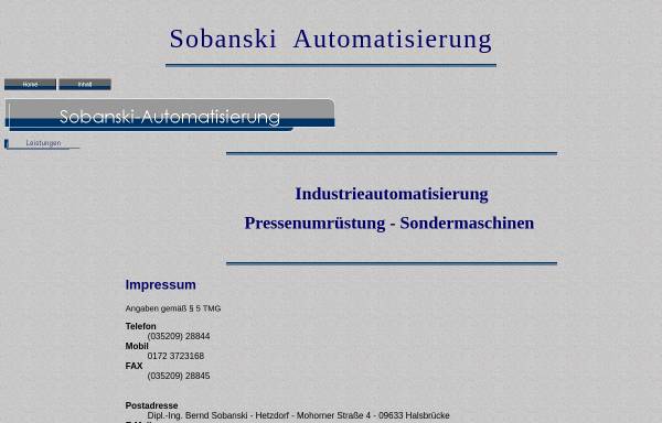 Vorschau von www.sobanski-automatisierung.de, Sobanski Automatisierung, Inh. Dipl.-Ing. Bernd Sobanski