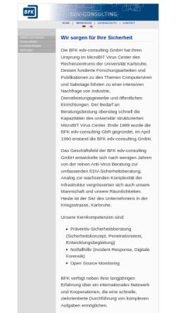 Vorschau der mobilen Webseite www.bfk.de, BFK EDV-Consulting GmbH