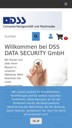 Vorschau der mobilen Webseite www.dss-data.ch, DSS Data Security Silvestri