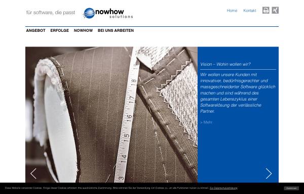 Vorschau von www.nowhow.ch, nowhow solutions AG