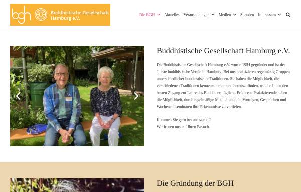 Vorschau von www.bghh.de, Buddhistische Gesellschaft Hamburg e.V.