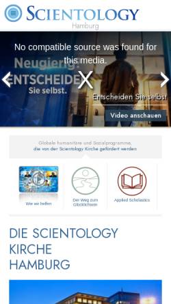 Vorschau der mobilen Webseite www.scientology-hamburg.org, Scientology Hamburg