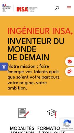 Vorschau der mobilen Webseite www.insa-toulouse.fr, Toulouse Institut