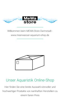 Vorschau der mobilen Webseite www.meerwasser-aquarium-shop.de, Me Wa Store, Christian Wecht