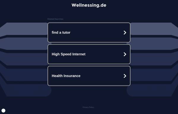 Vorschau von www.wellnessing.de, Wellnessing