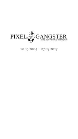 Vorschau der mobilen Webseite www.pixelgangster.de, Pixelgangster