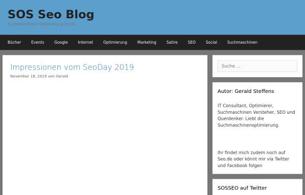 S-O-S SEO Blog, Gerald Steffens