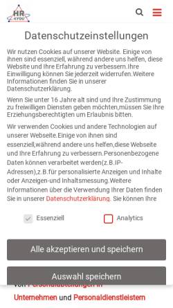 Vorschau der mobilen Webseite www.hr4you.de, HR4YOU Solutions GmbH & Co. KG