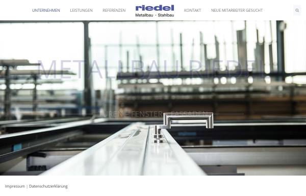 Vorschau von www.metallbau-riedel.de, Riedel & Söhne GmbH & Co. KG
