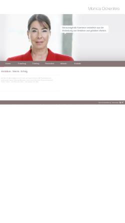 Vorschau der mobilen Webseite www.monica-ockenfels.de, P-Liner Consulting GmbH