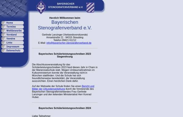 Vorschau von www.bayerischer-stenografenverband.de, Bayerischer Stenografenverband e. V.