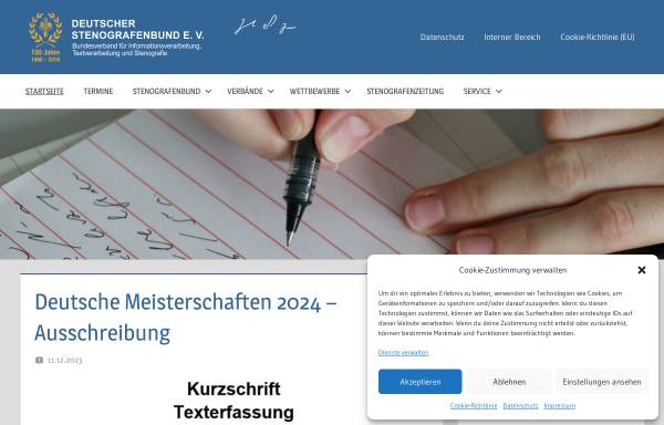 Vorschau von www.stenografenbund.de, DStB: Deutscher Stenografenbund e. V.