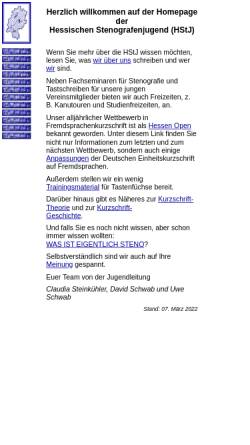 Vorschau der mobilen Webseite www.hstj.de, Hessische Stenografenjugend (HStJ)