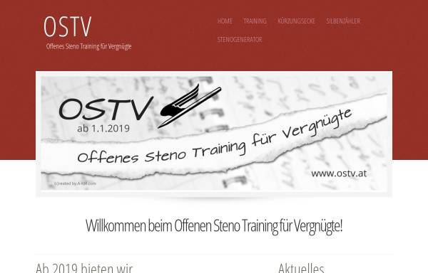Vorschau von www.ostv.at, OSTV Österreichischer Verband für Stenografie und Textverarbeitung