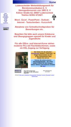 Vorschau der mobilen Webseite www.weiterbildung-mk.de, Lüdenscheider Weiterbildungswerk für Bürokommunikation e. V.
