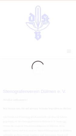 Vorschau der mobilen Webseite www.steno-duelmen.de, Stenografenverein Dülmen e. V.