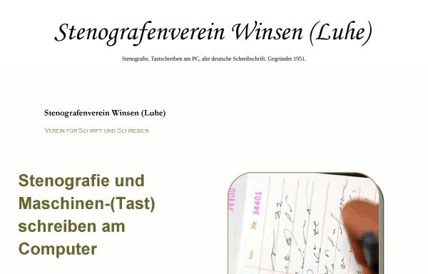 Vorschau von www.stenoverein-winsen.de, Stenografenverein Winsen (Luhe)