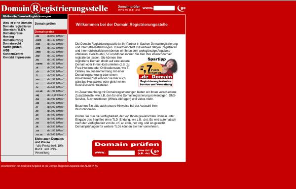 Vorschau von domain.registrierungsstelle.de, Domainregistrierungsstelle der MM-Marketing Ltd & Co.KG