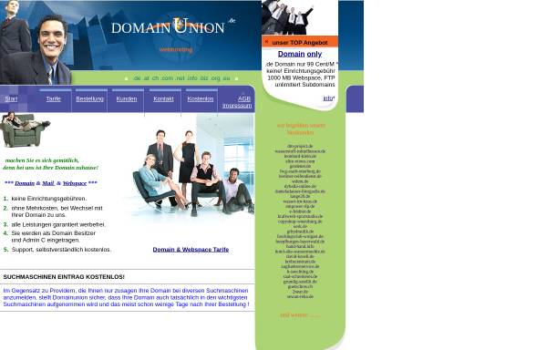 Vorschau von domainunion.de, Domainunion