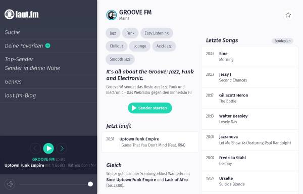 Vorschau von www.groovefm.de, GrooveFM