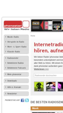 Vorschau der mobilen Webseite www.phonostar.de, Phonostar