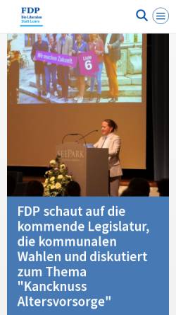 Vorschau der mobilen Webseite www.fdp-stadtluzern.ch, FDP Stadt Luzern
