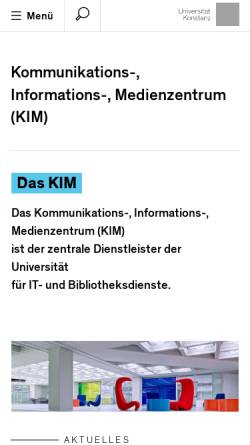 Vorschau der mobilen Webseite www.ub.uni-konstanz.de, Bibliothek der Universität Konstanz