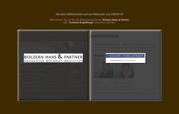 Vorschau von www.kbup.ch, Kummer Bolzern & Partner Advokatur und Notariat