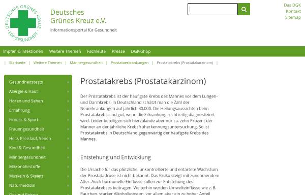 Vorschau von www.dgk.de, DGK: Prostatakrebs