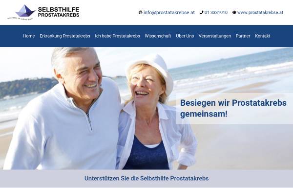 Vorschau von www.prostatakrebse.at, Selbsthilfe Prostatakrebs Österreich